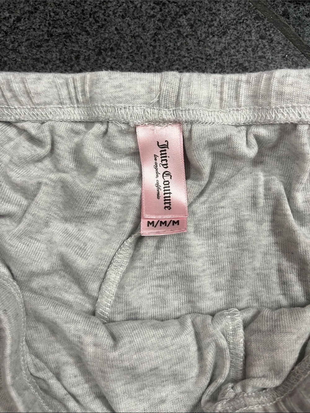 Juicy Couture Light Gray Two-Piece Lounge Set with Crest - Picture 6 of 7